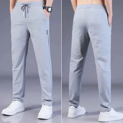 PREMIUM MEN'S HIGH STRETCH SKINNY LYCRA PANTS_ 🔥Buy1 Get 1 Free💥🤩 (Black & Gray) 🔥