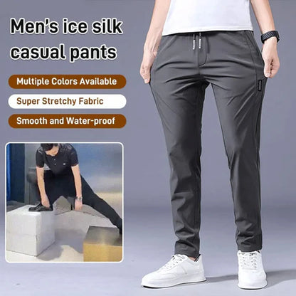PREMIUM MEN'S HIGH STRETCH SKINNY LYCRA PANTS_ 🔥Buy1 Get 1 Free💥🤩 (Black & Gray) 🔥